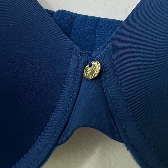 NEW Natori Pure Luxe Custom Coverage Contour Underwire Bra Spruce Seaport 32DD - Picture 4 of 9